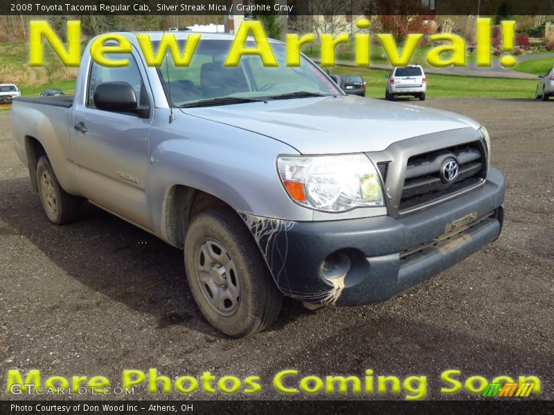 Silver Streak Mica / Graphite Gray 2008 Toyota Tacoma Regular Cab