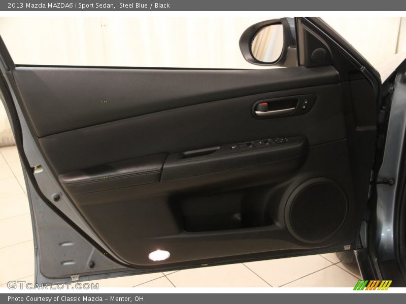 Steel Blue / Black 2013 Mazda MAZDA6 i Sport Sedan