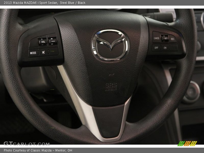 Steel Blue / Black 2013 Mazda MAZDA6 i Sport Sedan