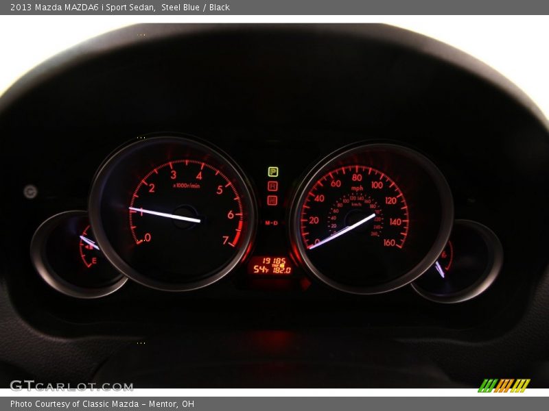 Steel Blue / Black 2013 Mazda MAZDA6 i Sport Sedan