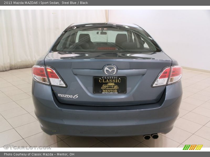 Steel Blue / Black 2013 Mazda MAZDA6 i Sport Sedan
