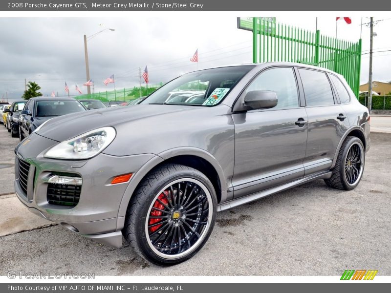 Meteor Grey Metallic / Stone/Steel Grey 2008 Porsche Cayenne GTS