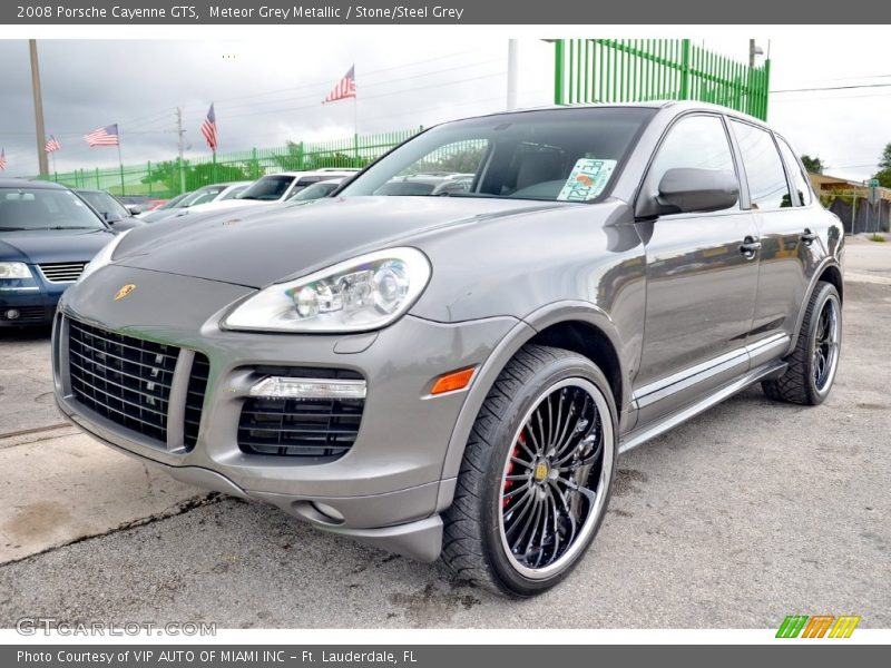 Meteor Grey Metallic / Stone/Steel Grey 2008 Porsche Cayenne GTS