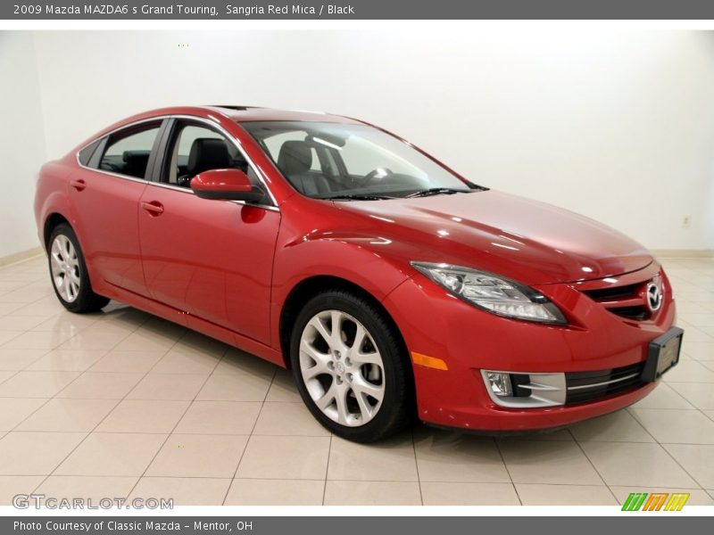 Sangria Red Mica / Black 2009 Mazda MAZDA6 s Grand Touring