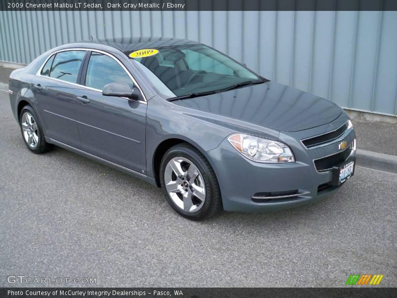 Dark Gray Metallic / Ebony 2009 Chevrolet Malibu LT Sedan