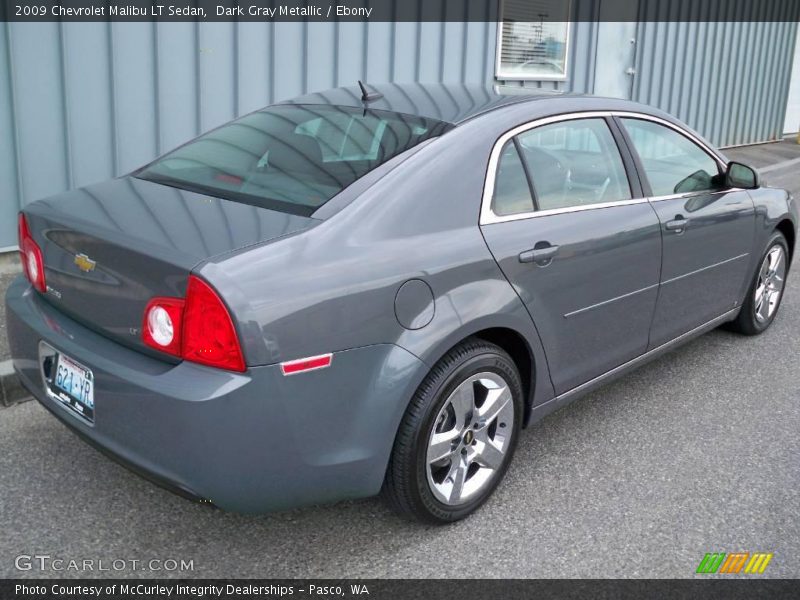 Dark Gray Metallic / Ebony 2009 Chevrolet Malibu LT Sedan