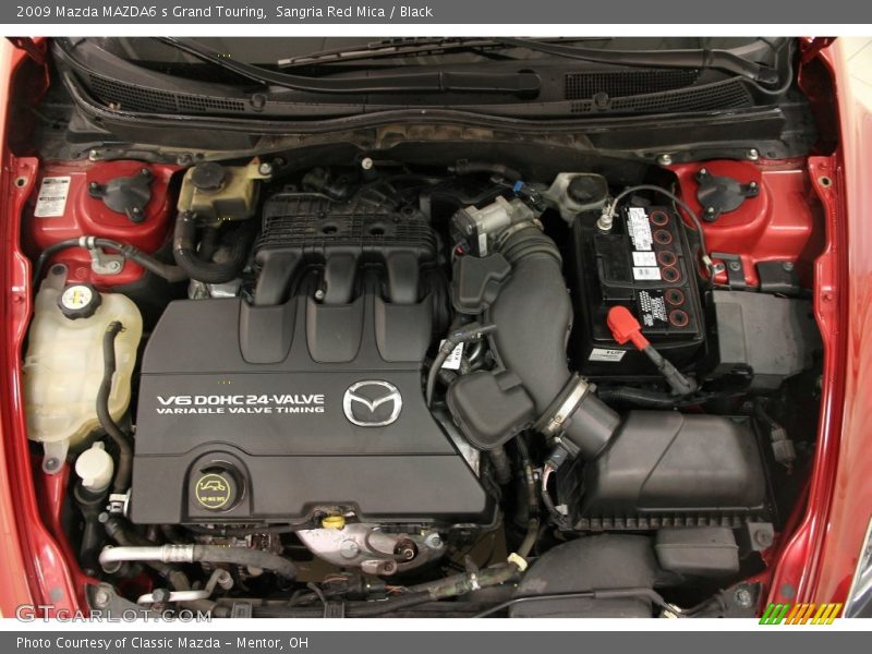 Sangria Red Mica / Black 2009 Mazda MAZDA6 s Grand Touring
