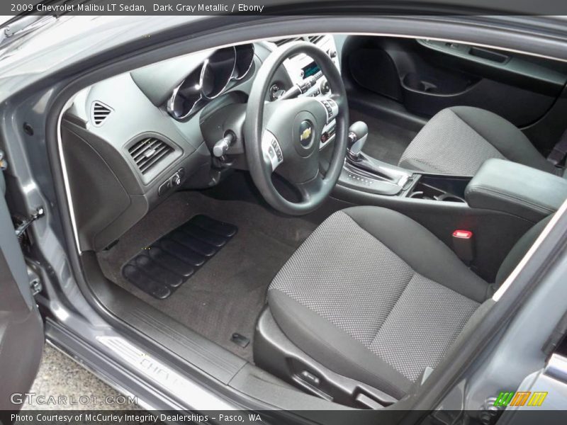 Dark Gray Metallic / Ebony 2009 Chevrolet Malibu LT Sedan