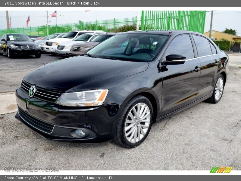 Black / Titan Black 2011 Volkswagen Jetta SEL Sedan