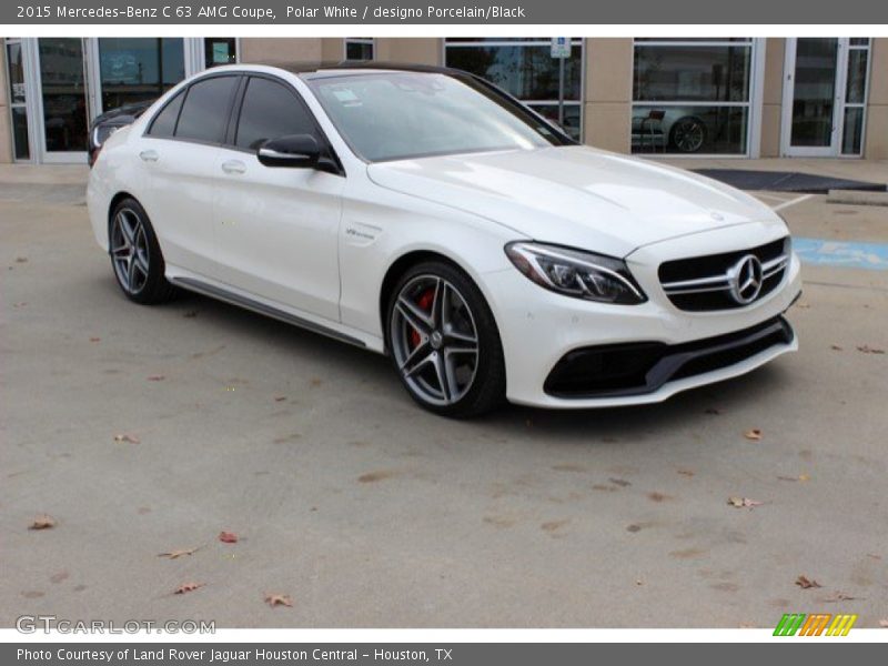 Polar White / designo Porcelain/Black 2015 Mercedes-Benz C 63 AMG Coupe