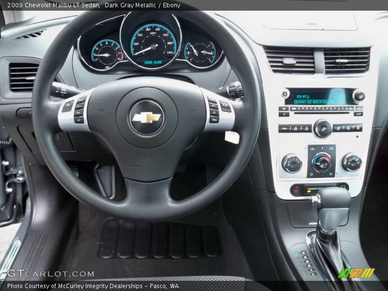 Dark Gray Metallic / Ebony 2009 Chevrolet Malibu LT Sedan