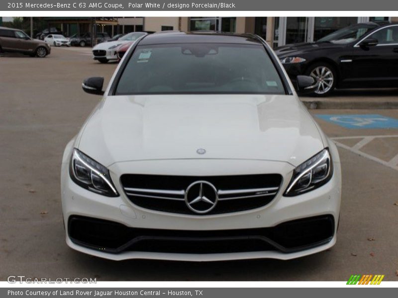 Polar White / designo Porcelain/Black 2015 Mercedes-Benz C 63 AMG Coupe