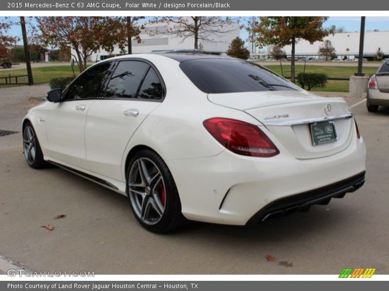 Polar White / designo Porcelain/Black 2015 Mercedes-Benz C 63 AMG Coupe