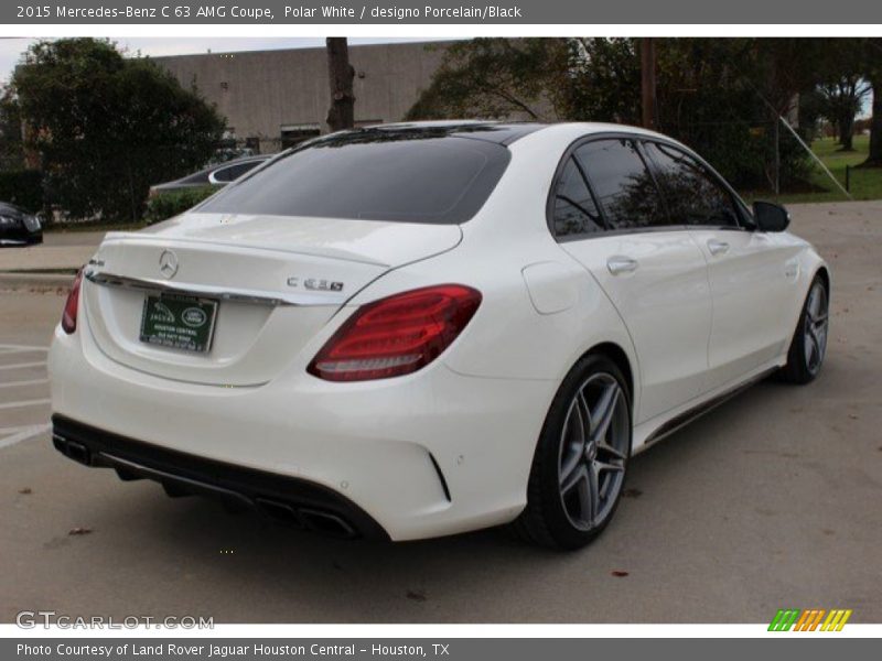 Polar White / designo Porcelain/Black 2015 Mercedes-Benz C 63 AMG Coupe
