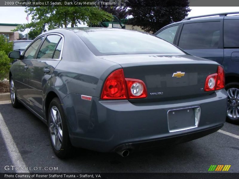 Dark Gray Metallic / Titanium 2009 Chevrolet Malibu LT Sedan