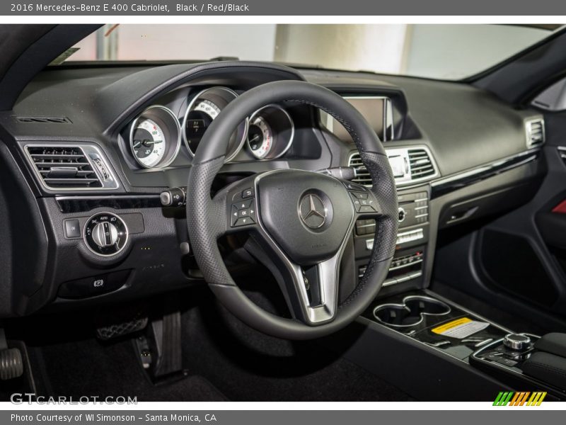 Black / Red/Black 2016 Mercedes-Benz E 400 Cabriolet