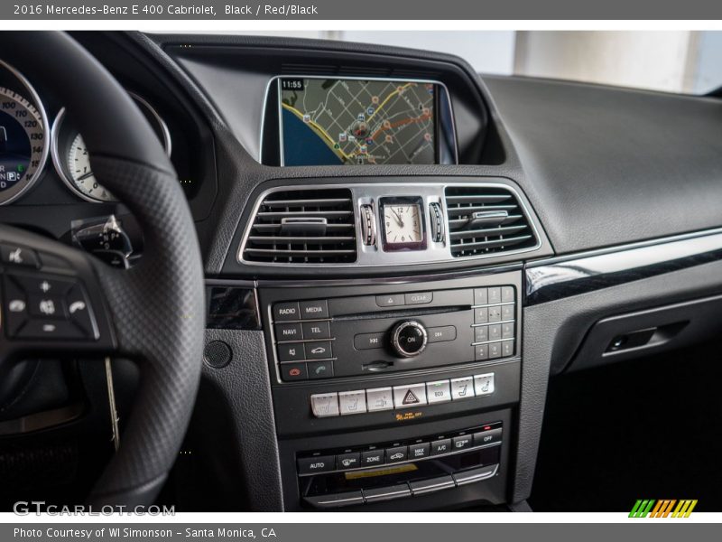 Black / Red/Black 2016 Mercedes-Benz E 400 Cabriolet
