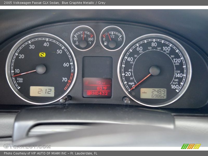 Blue Graphite Metallic / Grey 2005 Volkswagen Passat GLX Sedan
