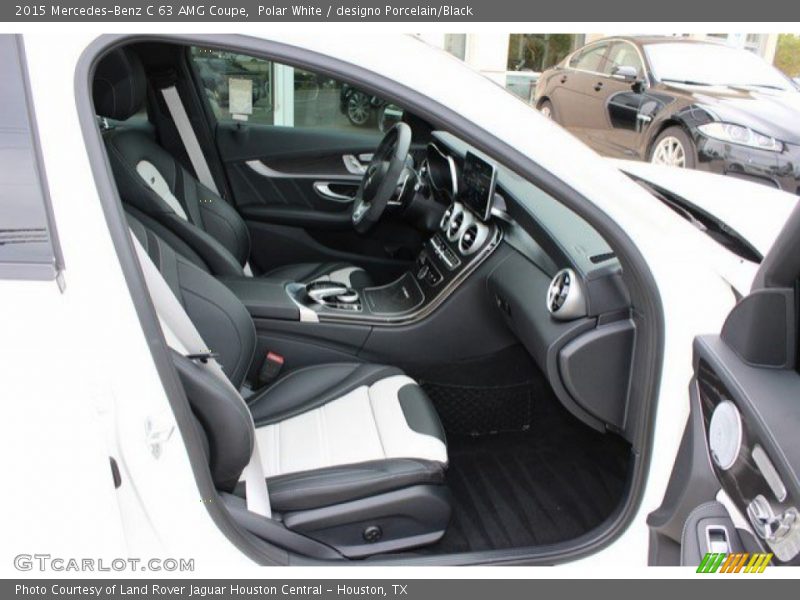 Polar White / designo Porcelain/Black 2015 Mercedes-Benz C 63 AMG Coupe