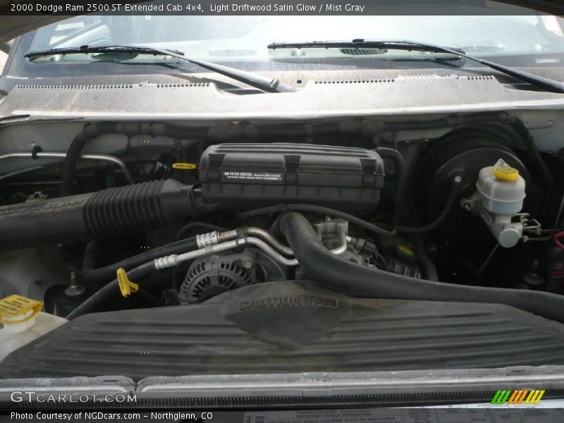 Light Driftwood Satin Glow / Mist Gray 2000 Dodge Ram 2500 ST Extended Cab 4x4