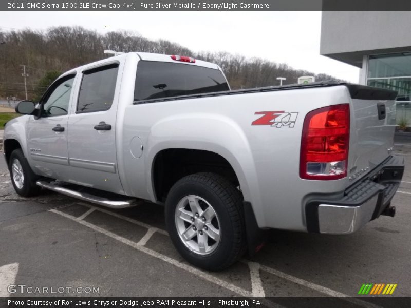 Pure Silver Metallic / Ebony/Light Cashmere 2011 GMC Sierra 1500 SLE Crew Cab 4x4