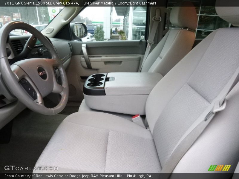 Pure Silver Metallic / Ebony/Light Cashmere 2011 GMC Sierra 1500 SLE Crew Cab 4x4