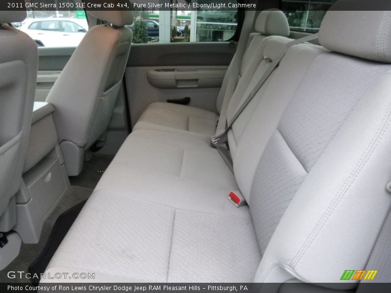 Pure Silver Metallic / Ebony/Light Cashmere 2011 GMC Sierra 1500 SLE Crew Cab 4x4