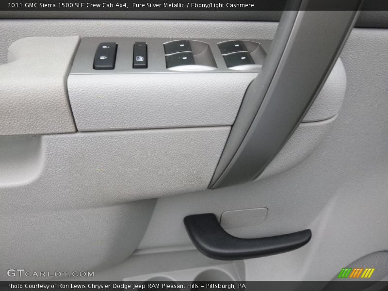 Pure Silver Metallic / Ebony/Light Cashmere 2011 GMC Sierra 1500 SLE Crew Cab 4x4