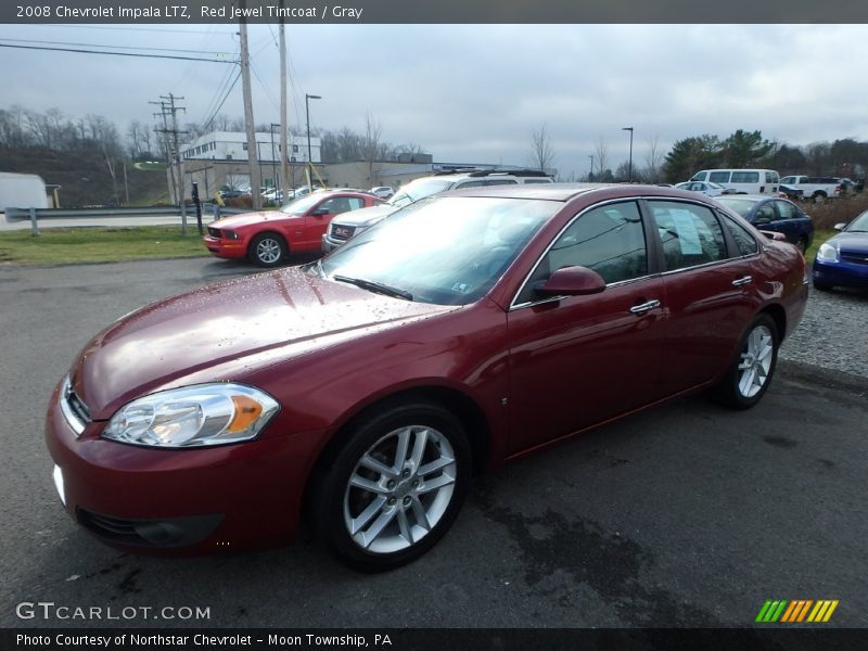 Red Jewel Tintcoat / Gray 2008 Chevrolet Impala LTZ
