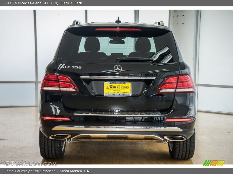 Black / Black 2016 Mercedes-Benz GLE 350