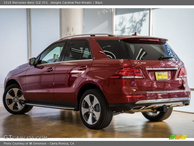 designo Cardinal Red Metallic / Black 2016 Mercedes-Benz GLE 350