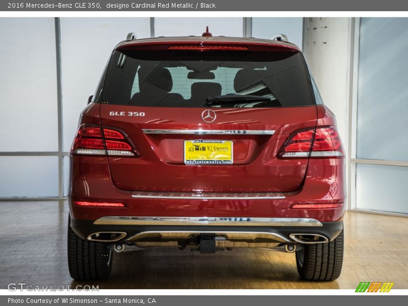 designo Cardinal Red Metallic / Black 2016 Mercedes-Benz GLE 350