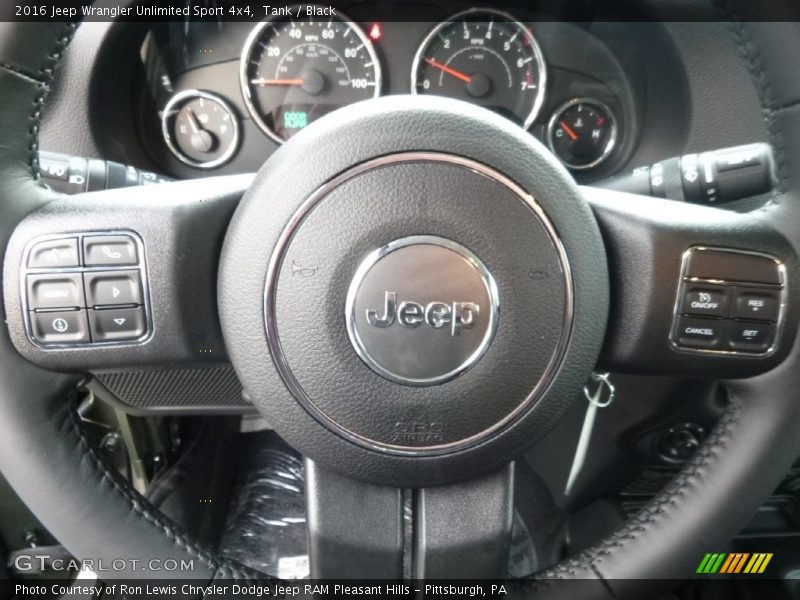 Tank / Black 2016 Jeep Wrangler Unlimited Sport 4x4