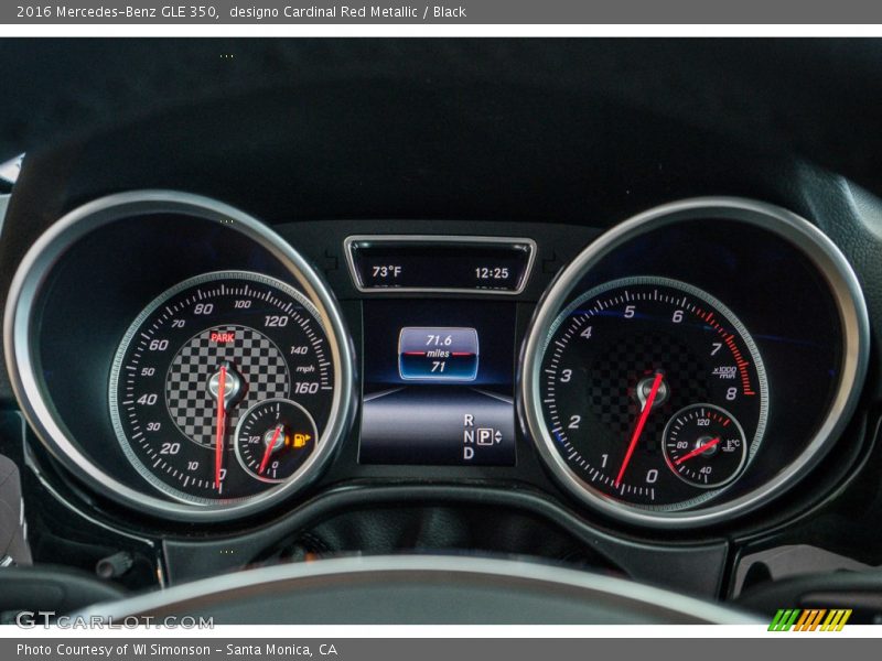 designo Cardinal Red Metallic / Black 2016 Mercedes-Benz GLE 350