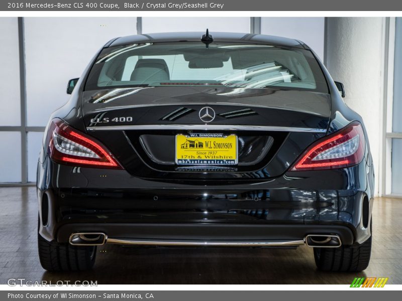 Black / Crystal Grey/Seashell Grey 2016 Mercedes-Benz CLS 400 Coupe