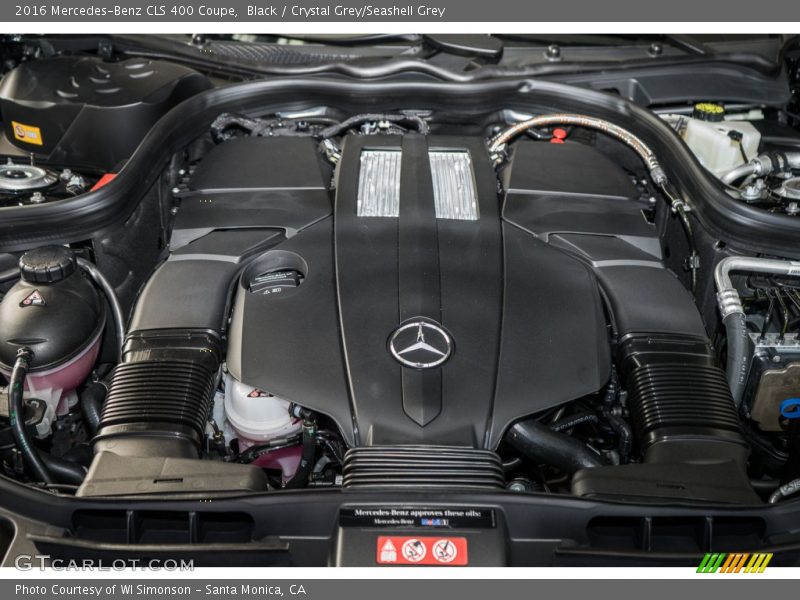Black / Crystal Grey/Seashell Grey 2016 Mercedes-Benz CLS 400 Coupe