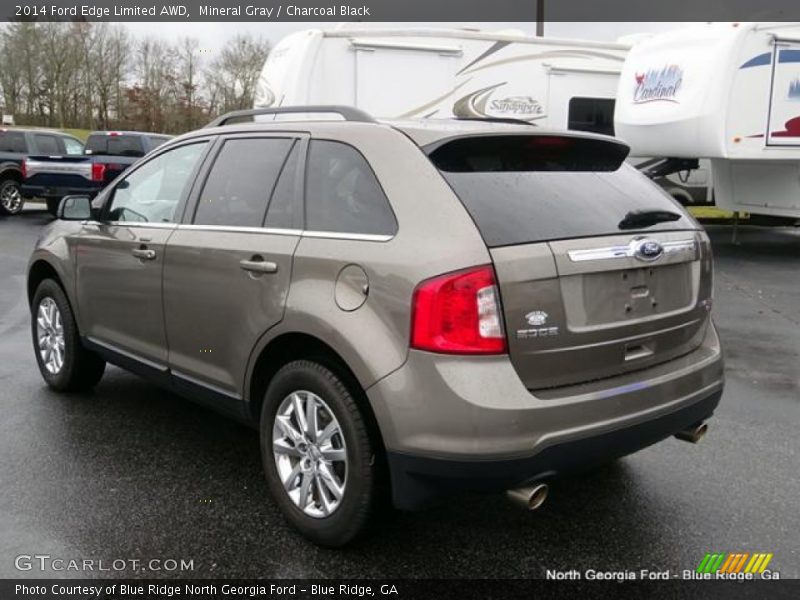Mineral Gray / Charcoal Black 2014 Ford Edge Limited AWD