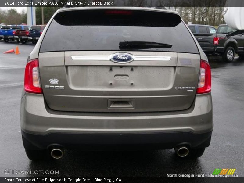 Mineral Gray / Charcoal Black 2014 Ford Edge Limited AWD