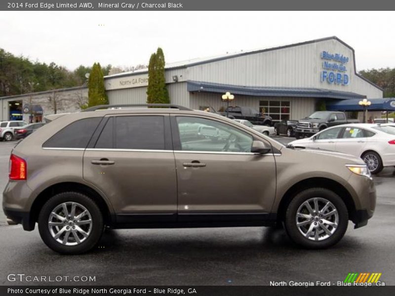 Mineral Gray / Charcoal Black 2014 Ford Edge Limited AWD