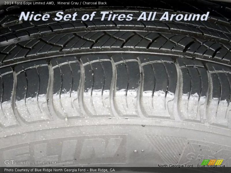 Mineral Gray / Charcoal Black 2014 Ford Edge Limited AWD