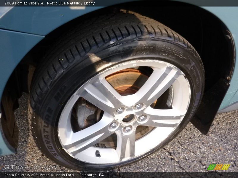 Mystic Blue Metallic / Ebony 2009 Pontiac Vibe 2.4