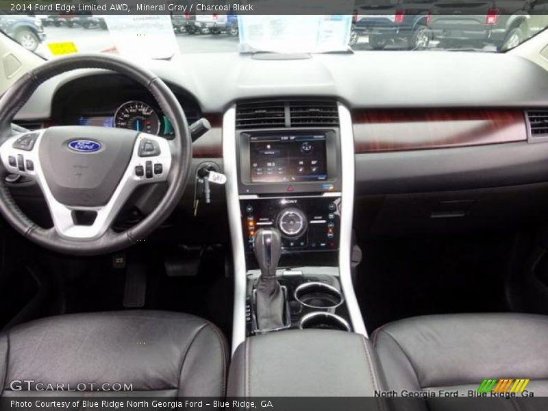 Mineral Gray / Charcoal Black 2014 Ford Edge Limited AWD