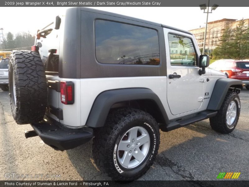 Bright Silver Metallic / Dark Slate Gray/Medium Slate Gray 2009 Jeep Wrangler X 4x4