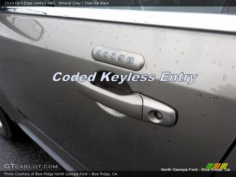 Mineral Gray / Charcoal Black 2014 Ford Edge Limited AWD
