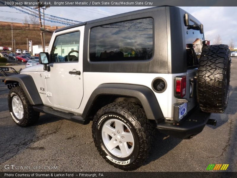 Bright Silver Metallic / Dark Slate Gray/Medium Slate Gray 2009 Jeep Wrangler X 4x4