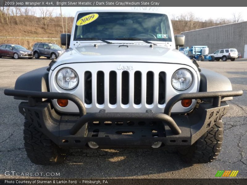 Bright Silver Metallic / Dark Slate Gray/Medium Slate Gray 2009 Jeep Wrangler X 4x4