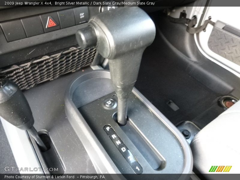 Bright Silver Metallic / Dark Slate Gray/Medium Slate Gray 2009 Jeep Wrangler X 4x4