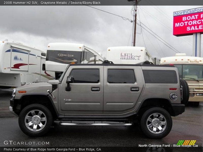 Graystone Metallic / Sedona/Ebony Black 2008 Hummer H2 SUV