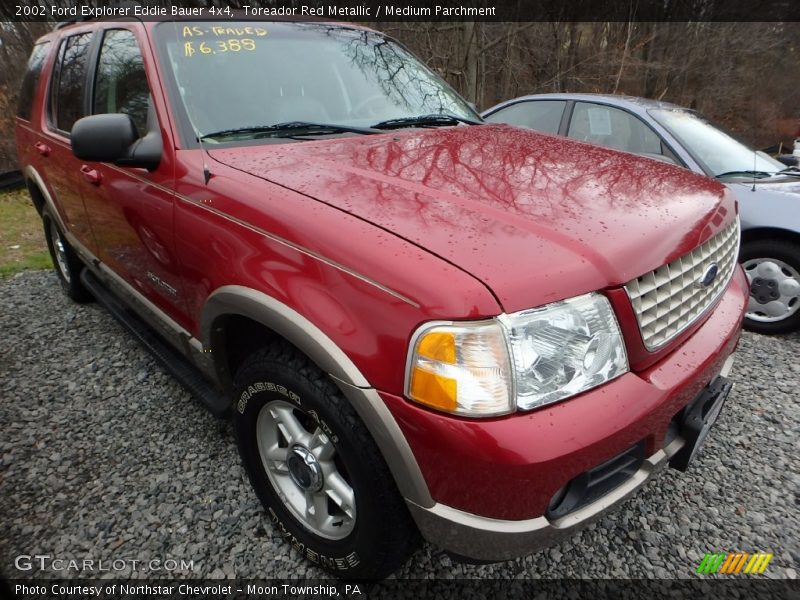 Toreador Red Metallic / Medium Parchment 2002 Ford Explorer Eddie Bauer 4x4