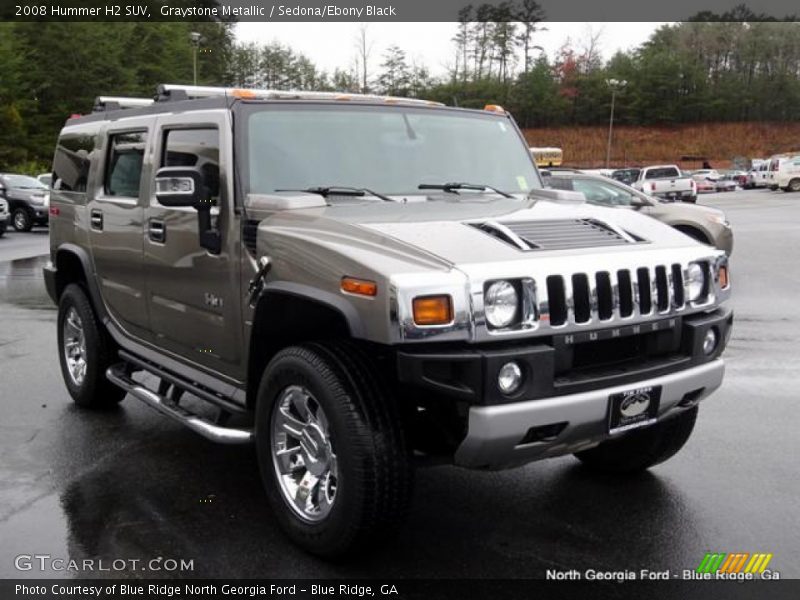 Graystone Metallic / Sedona/Ebony Black 2008 Hummer H2 SUV